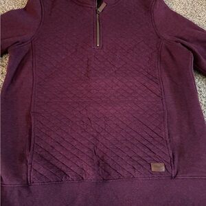 L.L. Bean women’s  Deep Purple Zip Up Sweater